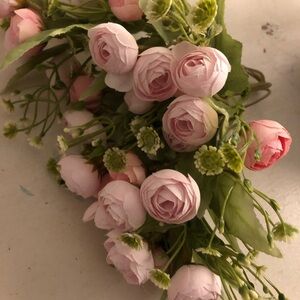 Pink Faux Floral Bouquet